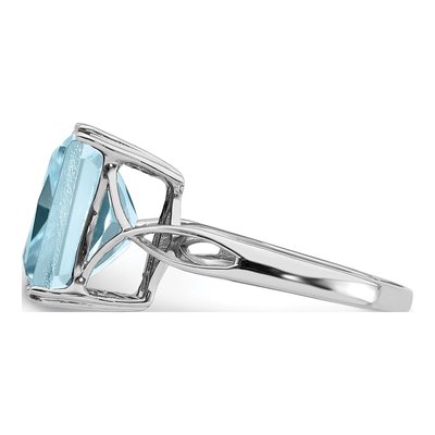 Sterling Silver Sky Blue Topaz Ring – view 4