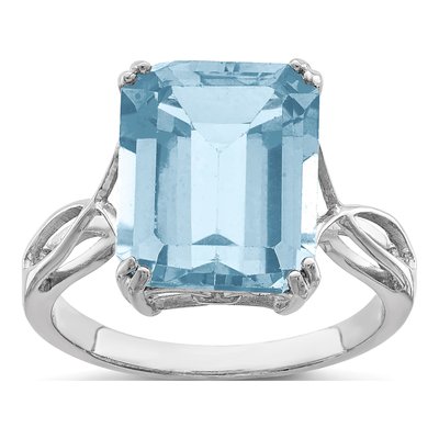 Sterling Silver Sky Blue Topaz Ring