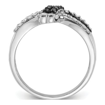 Sterling Silver 0.32 ct tw Diamond Knot Ring – view 2