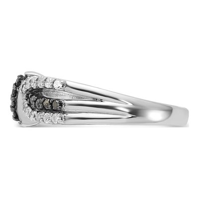 Sterling Silver 0.32 ct tw Diamond Knot Ring – view 3