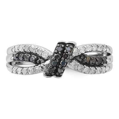 Sterling Silver 0.32 ct tw Diamond Knot Ring – view 4