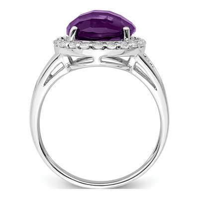 Sterling Silver Amethyst Ring – view 2