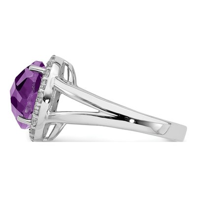 Sterling Silver Amethyst Ring – view 3