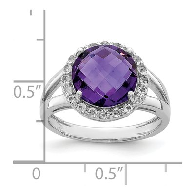 Sterling Silver Amethyst Ring – view 4