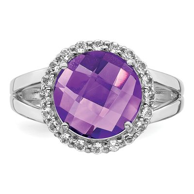 Sterling Silver Amethyst Ring – view 5