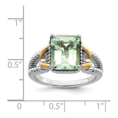Sterling Silver Green Quartz Ring – view 6