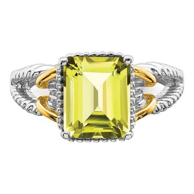 Sterling Silver Lemon Quartz Ring – view 5