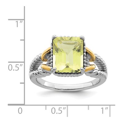 Sterling Silver Lemon Quartz Ring – view 6