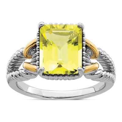 Sterling Silver Lemon Quartz Ring