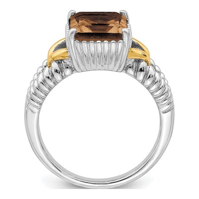 Sterling Silver Smoky Quartz Ring – view 2