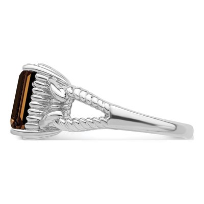 Sterling Silver Smoky Quartz Ring – view 3