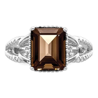 Sterling Silver Smoky Quartz Ring – view 4