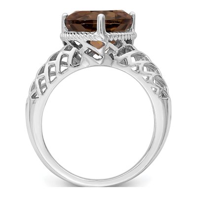 Sterling Silver Smoky Quartz Ring – view 2