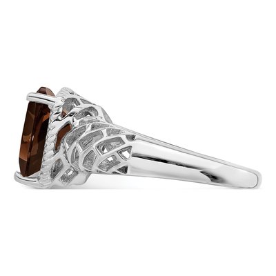 Sterling Silver Smoky Quartz Ring – view 3