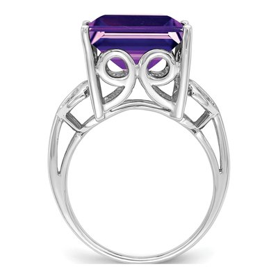 Sterling Silver Amethyst Ring – view 2
