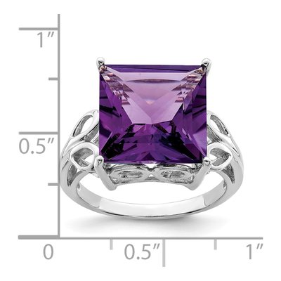 Sterling Silver Amethyst Ring – view 3