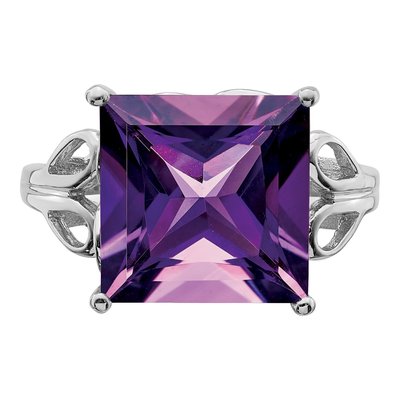 Sterling Silver Amethyst Ring – view 5