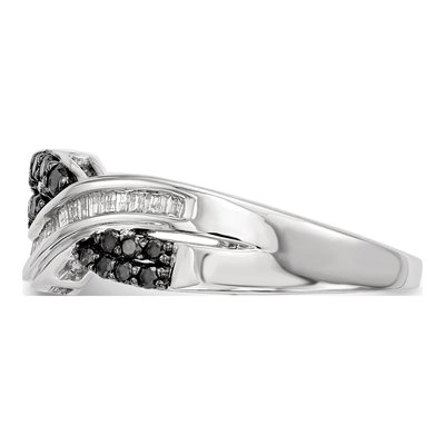 Sterling Silver 1/2 ct tw Diamond Ring – view 3