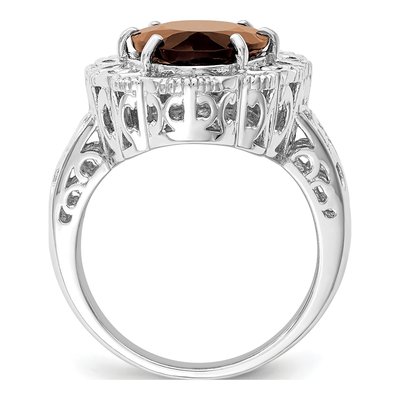 Sterling Silver Smoky Quartz Ring – view 2