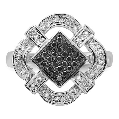 Sterling Silver 0.35 ct tw Diamond Ring – view 4