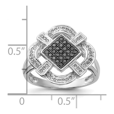 Sterling Silver 0.35 ct tw Diamond Ring – view 5
