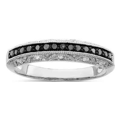Sterling Silver 0.26 ct tw Diamond Ring