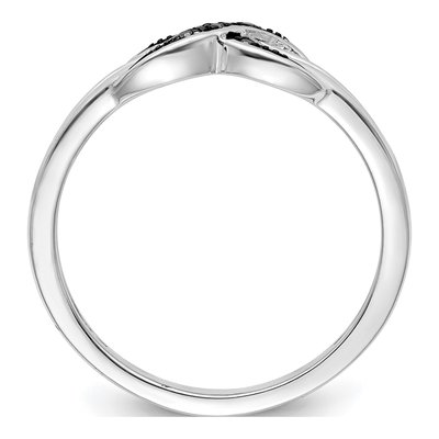 Sterling Silver 1/20 ct tw Natural or Lab-Grown Diamond Ring – view 3