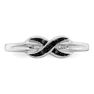 Sterling Silver 1/20 ct tw Natural or Lab-Grown Diamond Ring – view 5