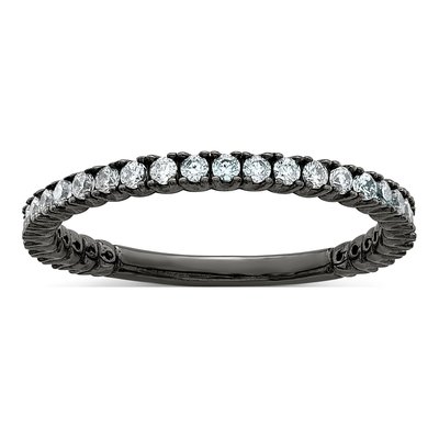 Sterling Silver CZ Wedding Band