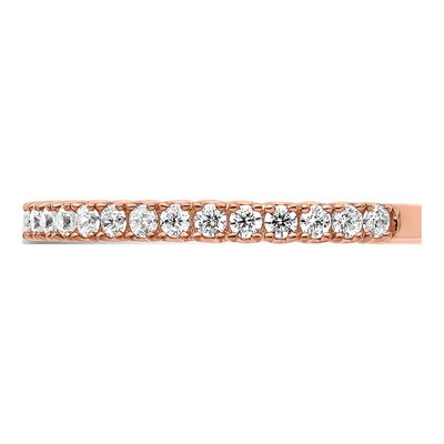 Rose Gold-Plated Sterling Silver CZ 28-Stone Wedding Band – view 4