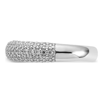 Sterling Silver CZ Pave Ring – view 3