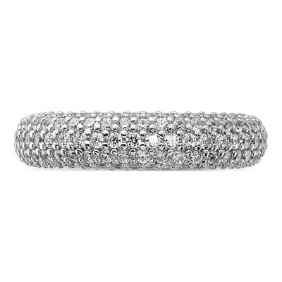Sterling Silver CZ Pave Ring – view 4