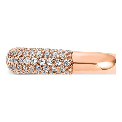 Rose Gold-Plated Sterling Silver CZ Pave Ring – view 3