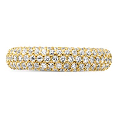 Gold-Plated Sterling Silver CZ Pave Ring – view 4