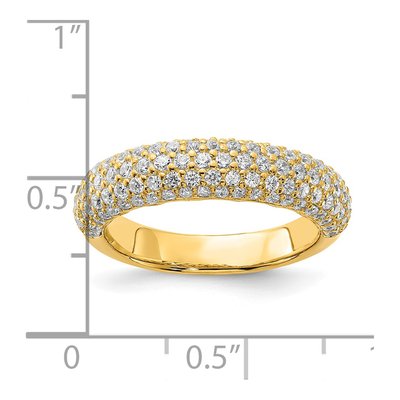 Gold-Plated Sterling Silver CZ Pave Ring – view 5