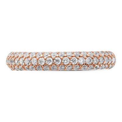 Rose Gold-Plated Sterling Silver CZ Pave Ring – view 4