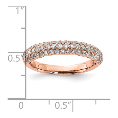 Rose Gold-Plated Sterling Silver CZ Pave Ring – view 5