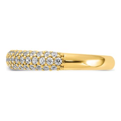 Gold-Plated Sterling Silver CZ Pave Ring – view 3
