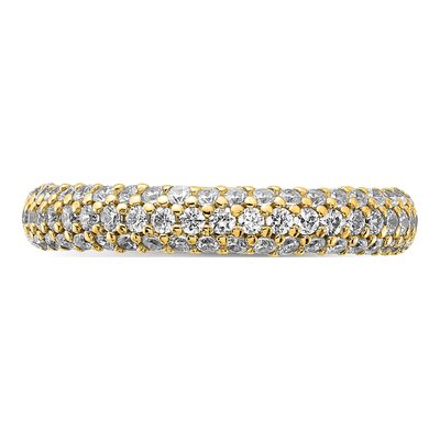 Gold-Plated Sterling Silver CZ Pave Ring – view 4