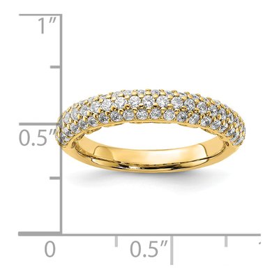 Gold-Plated Sterling Silver CZ Pave Ring – view 5