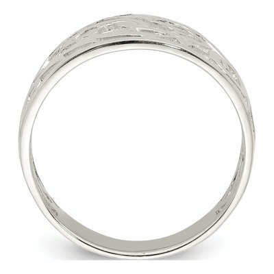 Sterling Silver Swirl Ring – view 3