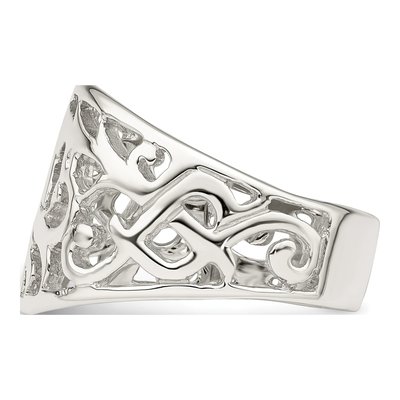 Sterling Silver Swirl Ring – view 5