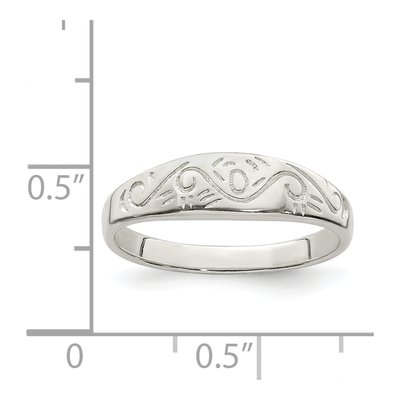 Sterling Silver Swirl Ring – view 4