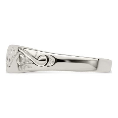 Sterling Silver Swirl Ring – view 5