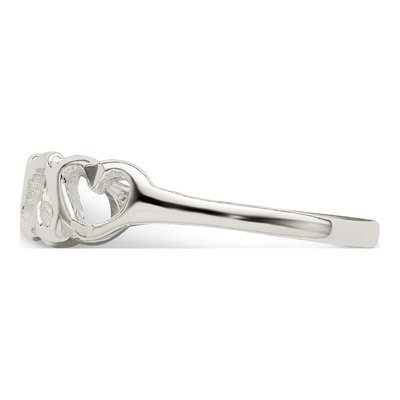 Sterling Silver Heart Ring – view 5