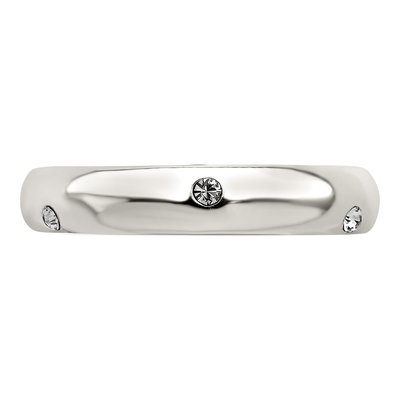 Sterling Silver Crystal Stellux Ring – view 6
