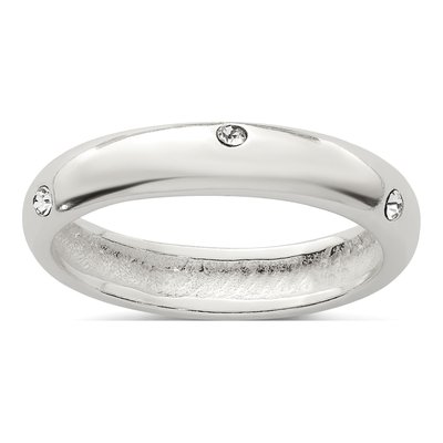 Sterling Silver Crystal Stellux Ring