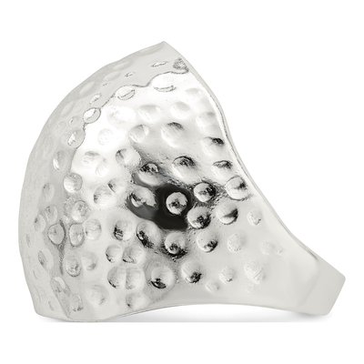 Sterling Silver Textured Dome Ring – view 5