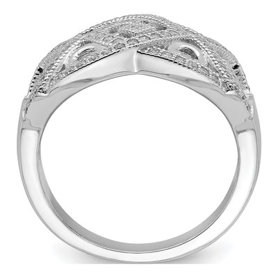 Sterling Silver Micro Pave Ring – view 3
