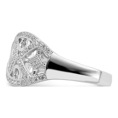 Sterling Silver Micro Pave Ring – view 5
